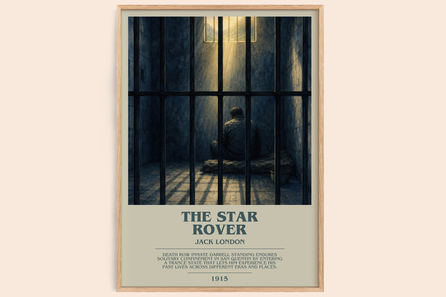 The Star Rover bookish book poster by Jack London – framed literary art print