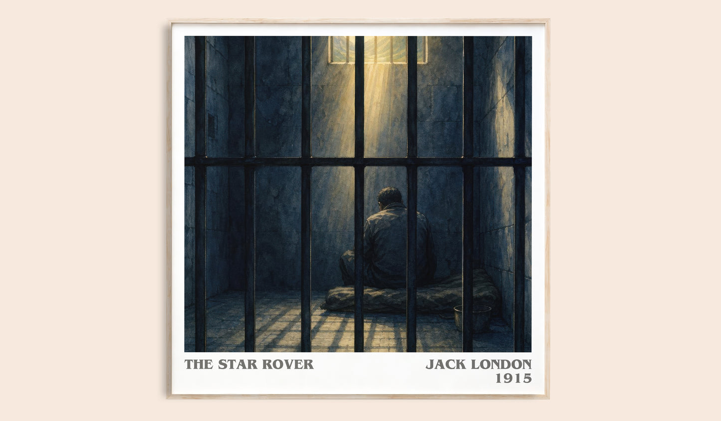 The Star Rover literary book poster by Jack London – framed literary art print