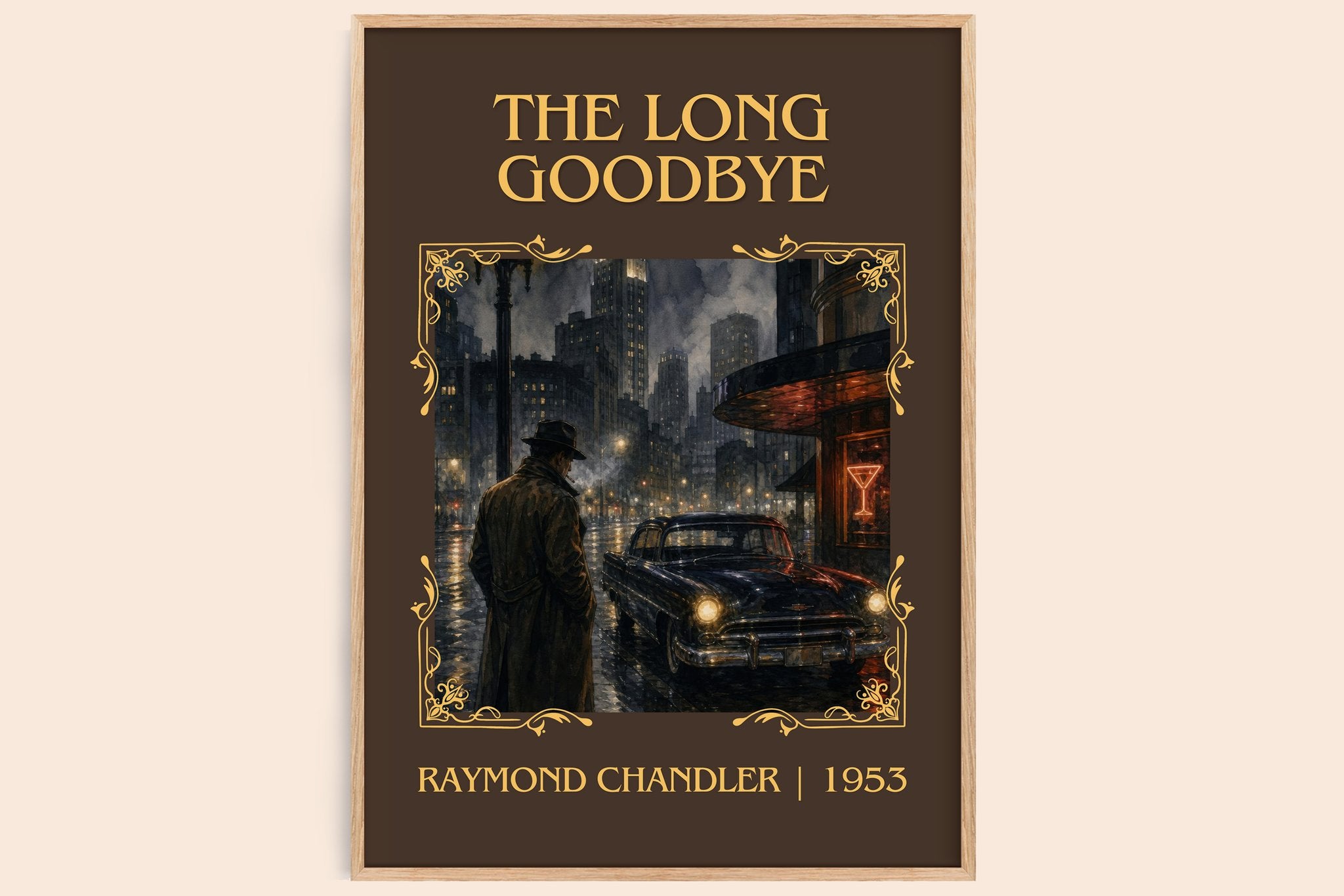 The Long Goodbye Classic Book Art Print by Raymond Chandler