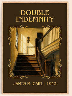 Double Indemnity Classic Book Art Print by James M. Cain – book poster