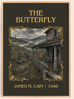 The Butterfly Classic Book Art Print by James M. Cain – book poster