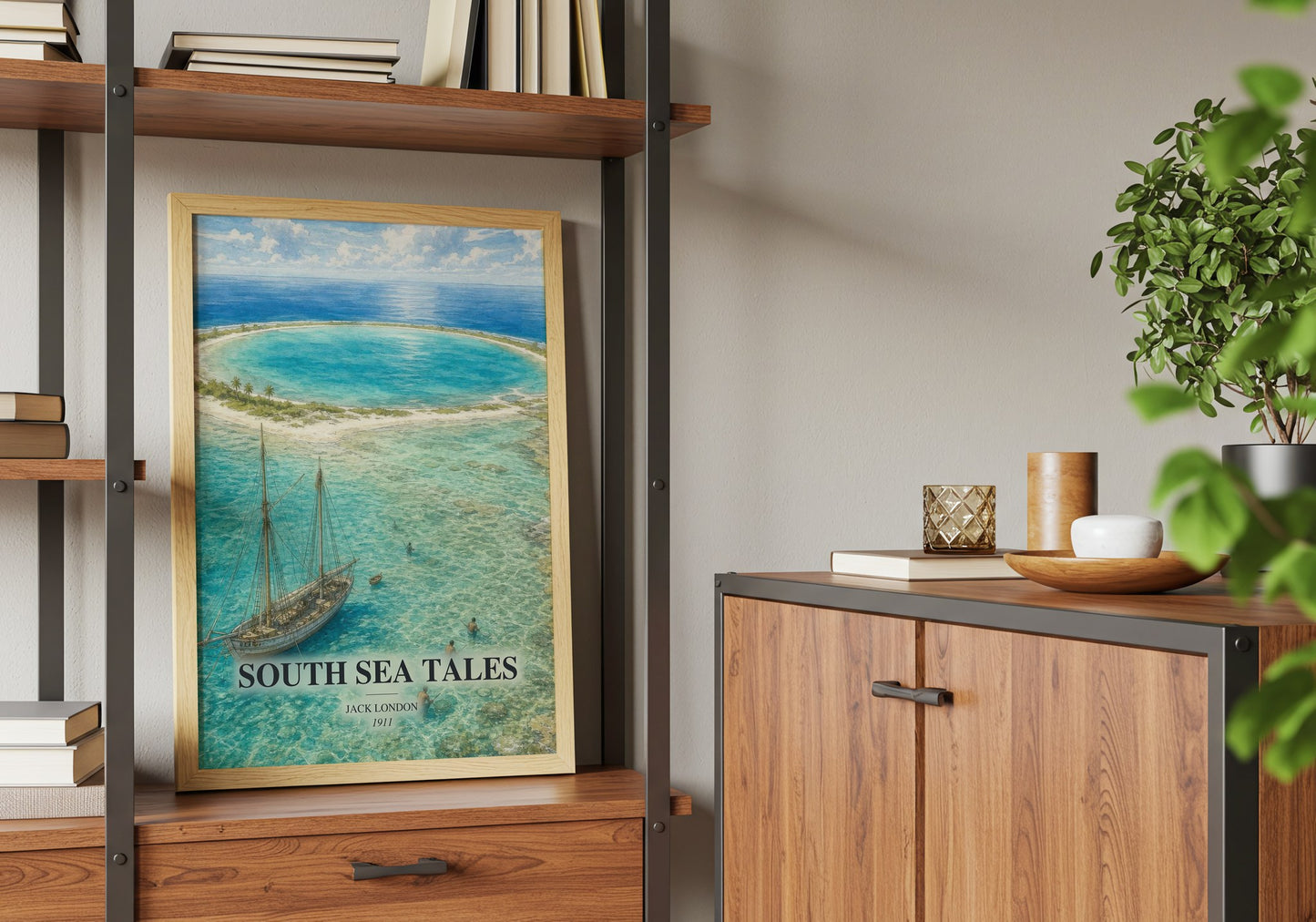 South Sea Tales book watercolour illustration paper finish options – matte satin gloss