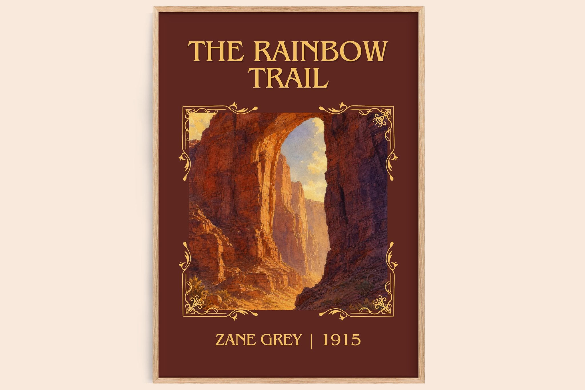The Rainbow Trail Classic Book Art Print by Zane Grey
