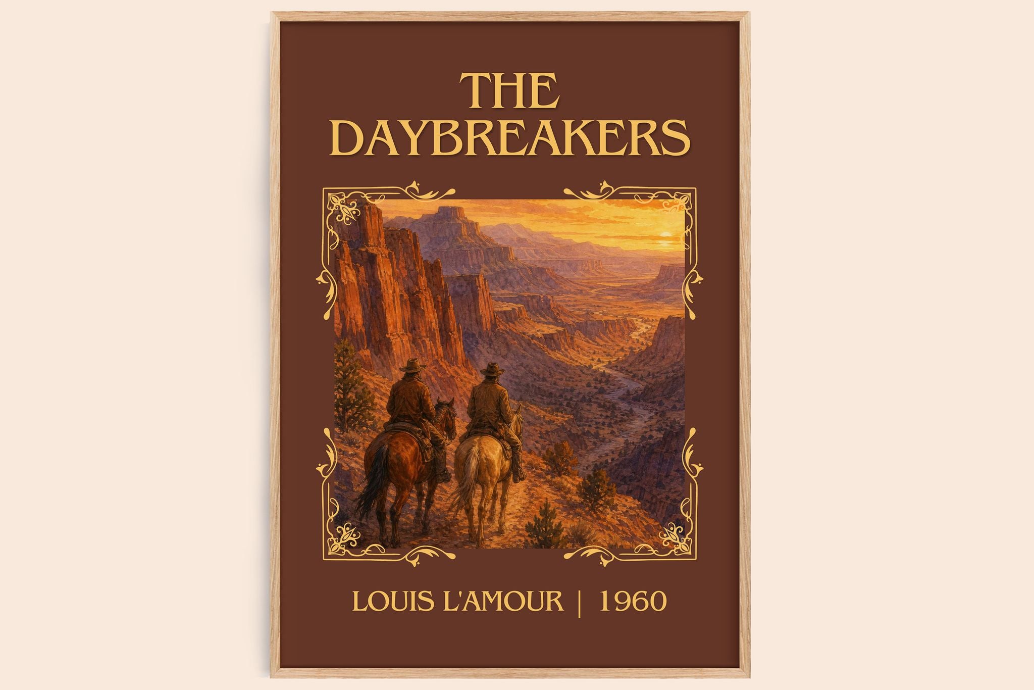 The Daybreakers Classic Book Art Print by Louis L'Amour
