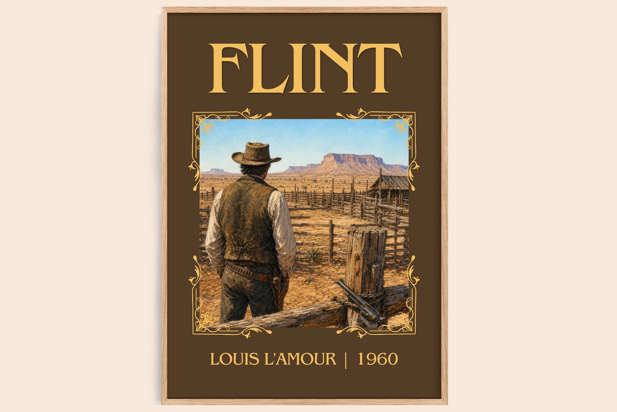 Flint Classic Book Art Print by Louis L'Amour