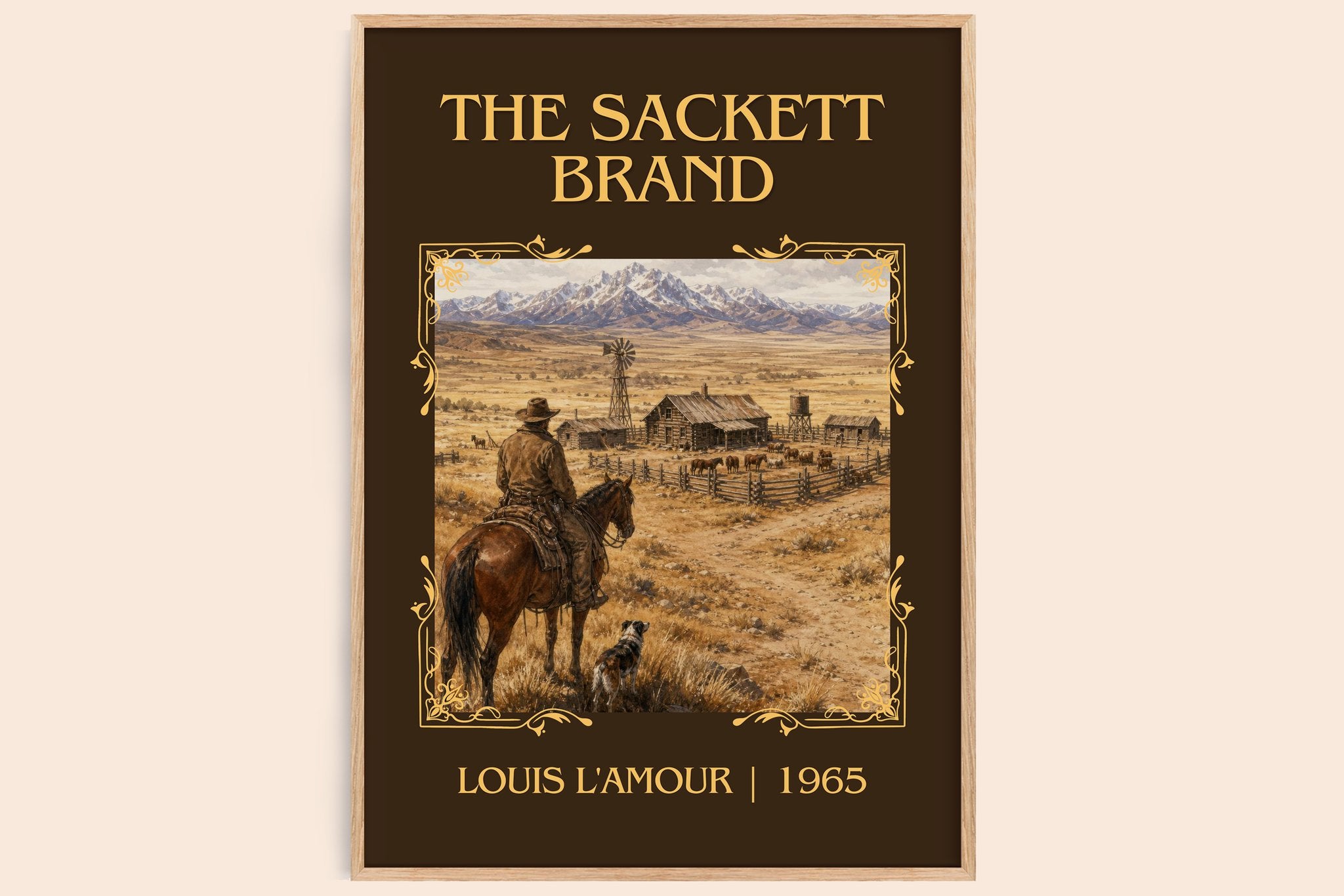 The Sackett Brand Classic Book Art Print by Louis L'Amour