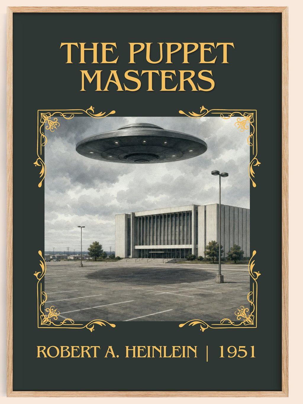 The Puppet Masters Classic Book Art Print by Robert A. Heinlein – book poster