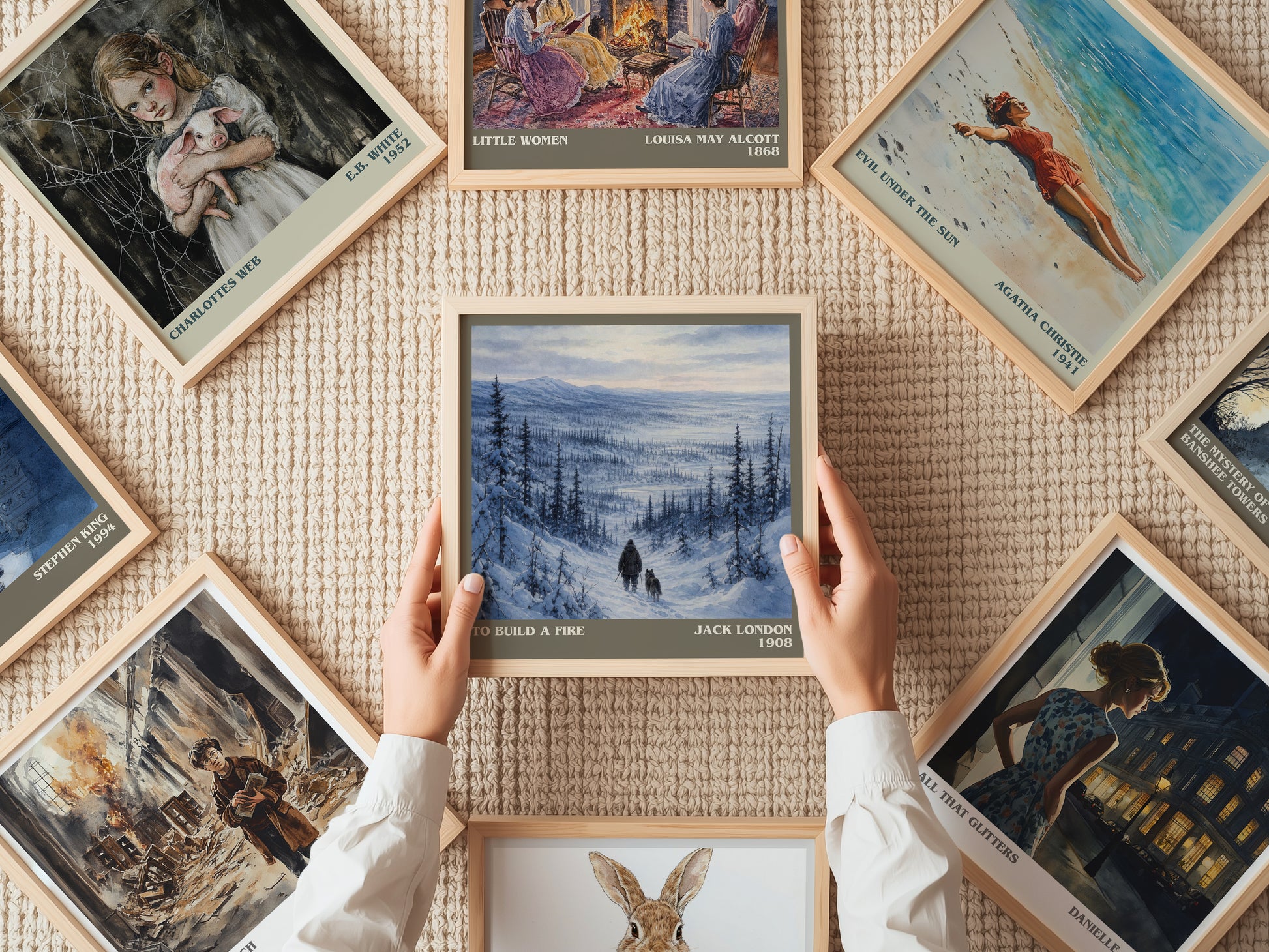 To Build A Fire literary book poster framed on wall – adventure wall art