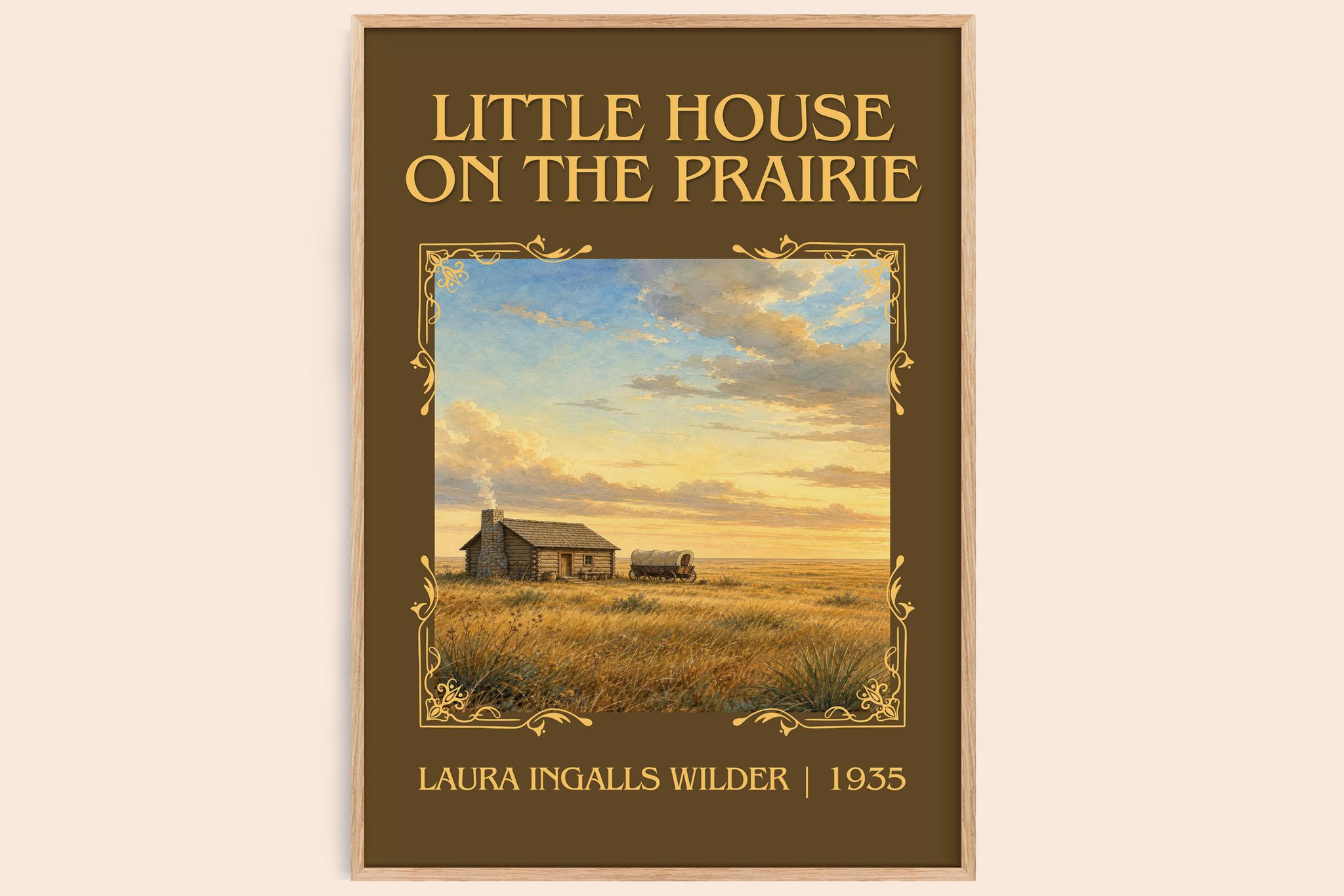 Little House on the Prairie Classic Book Art Print by L. Wilder