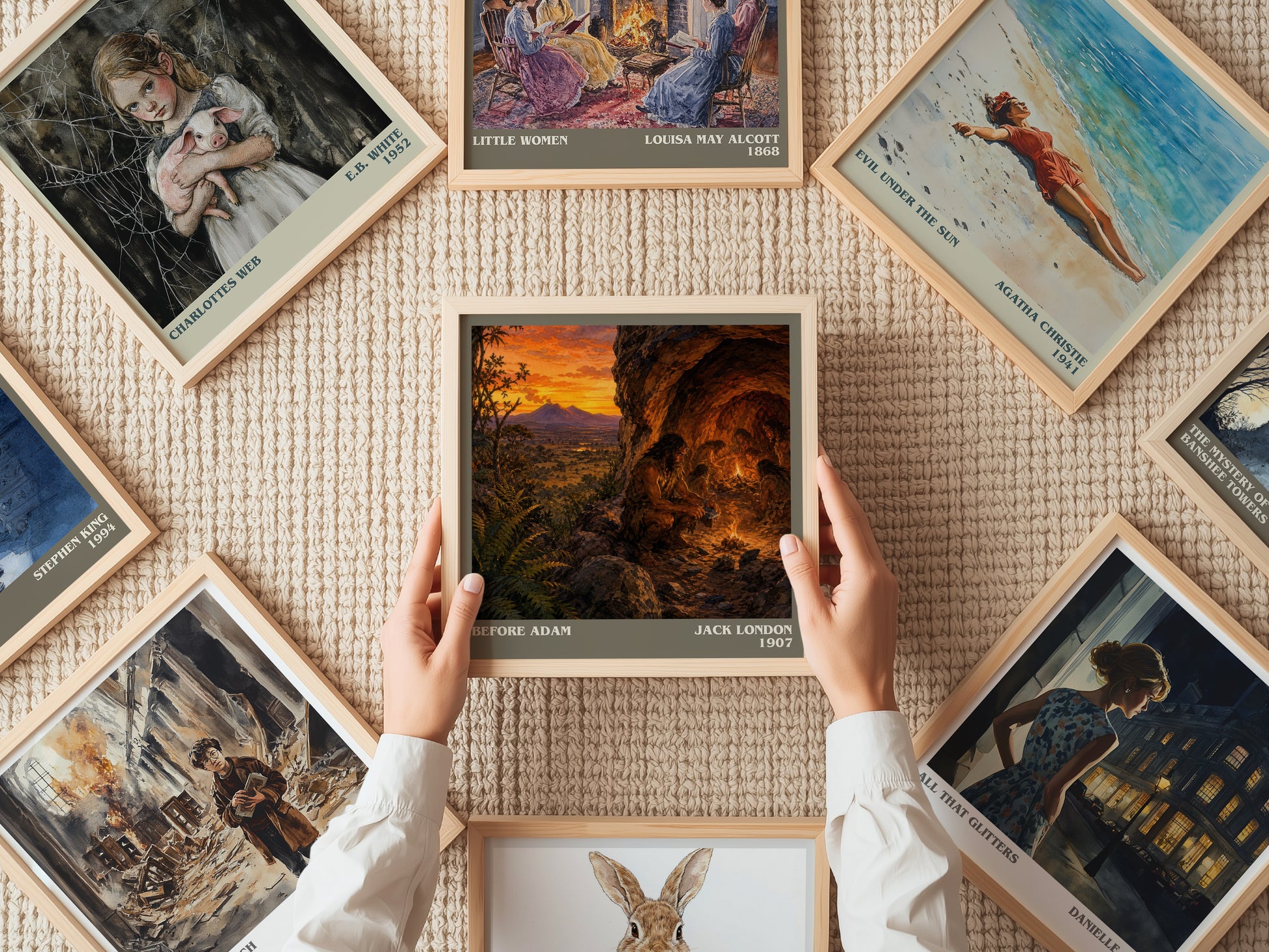 Before Adam literary book poster framed on wall – adventure wall art