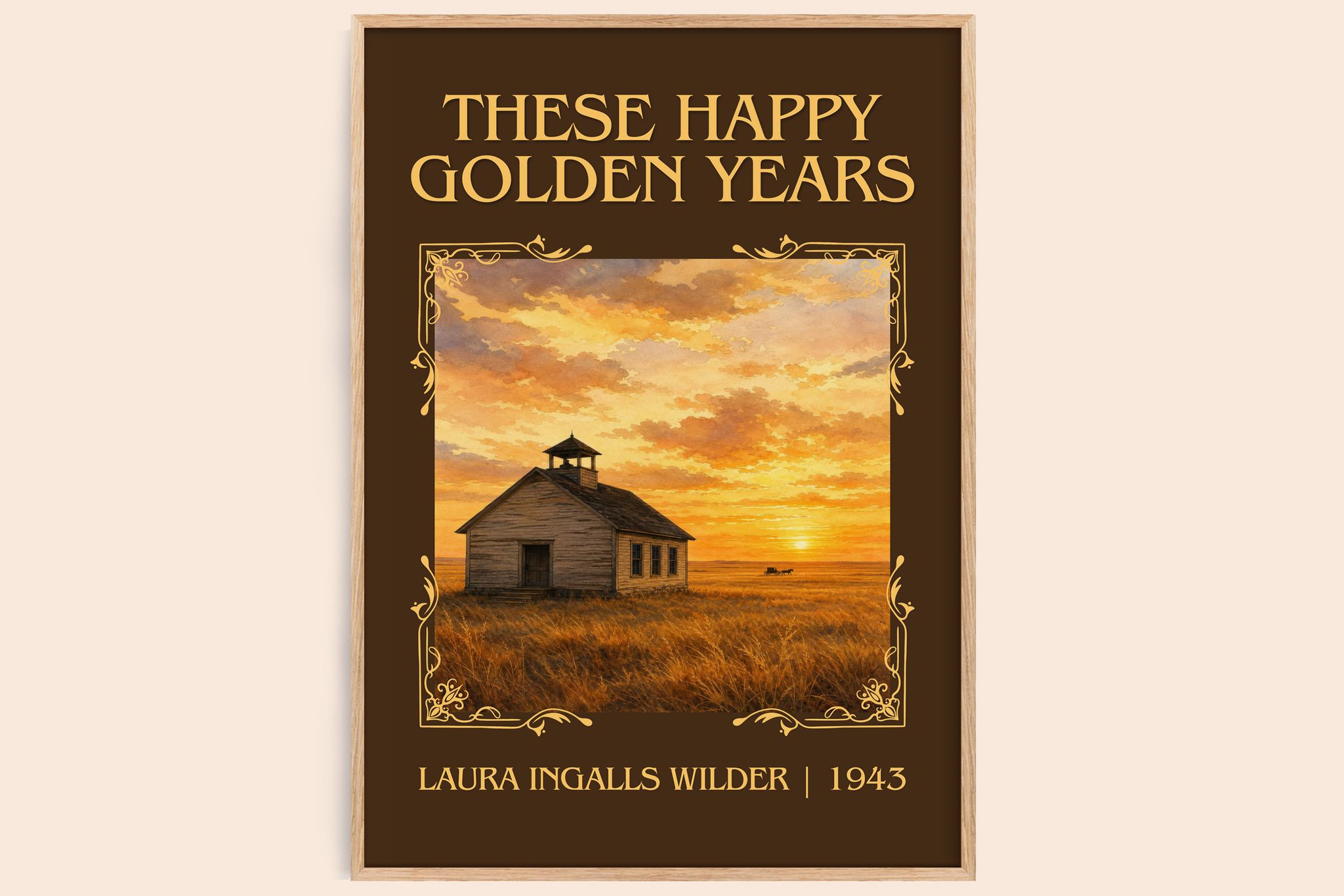 These Happy Golden Years Classic Book Art Print by L. Wilder