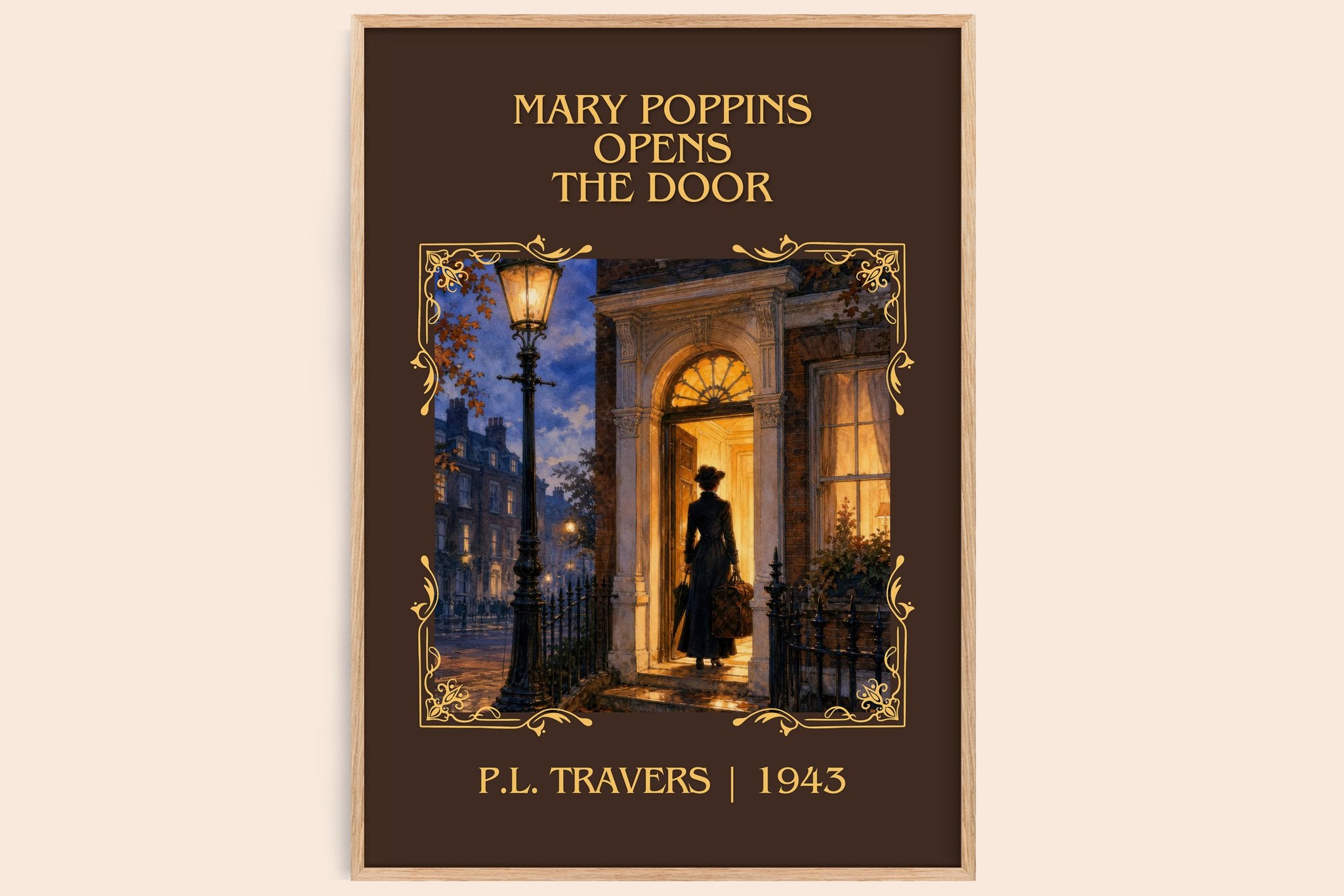 Mary Poppins Opens the Door Classic Book Art Print by P.L. Travers