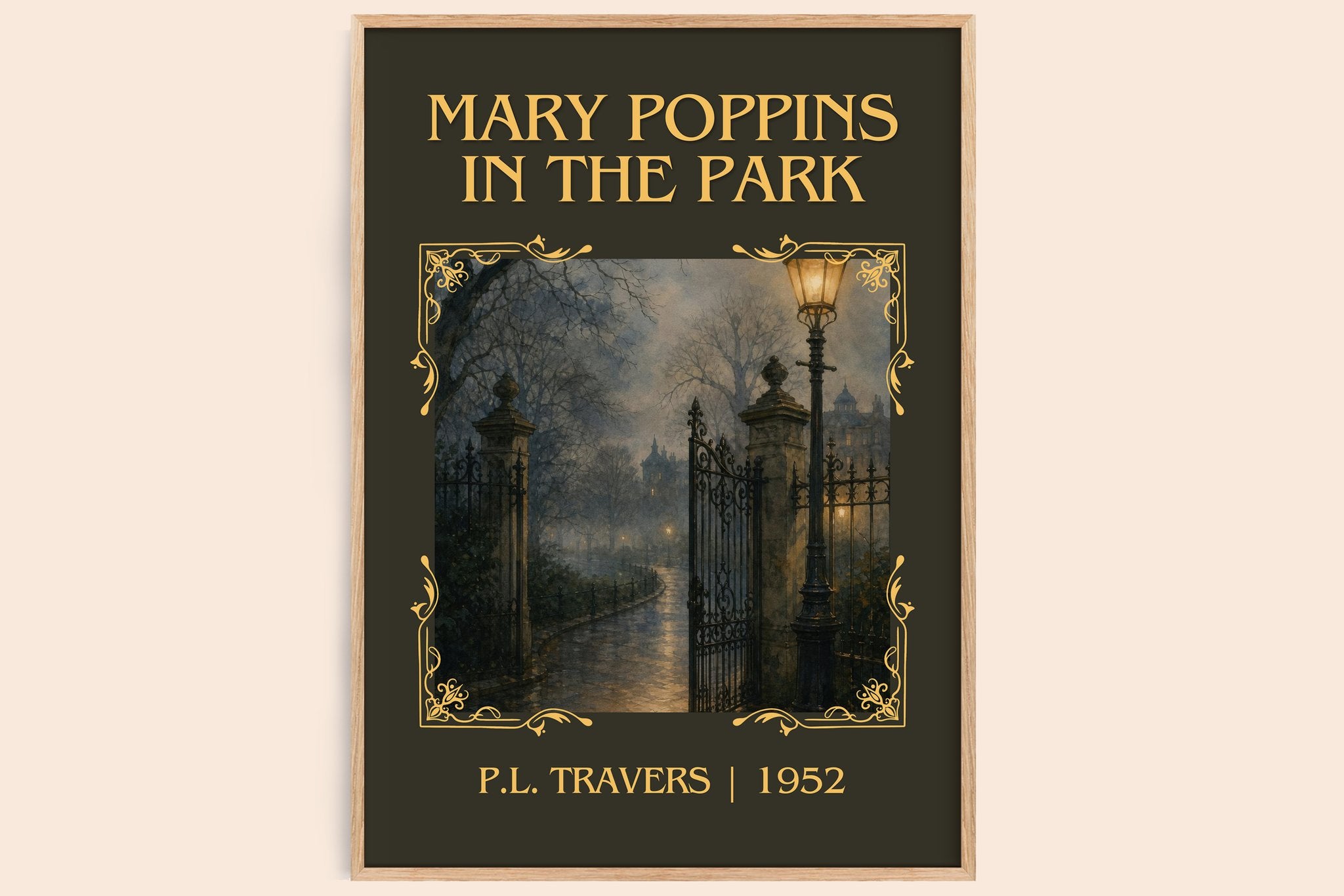Mary Poppins in the Park Classic Book Art Print by P.L. Travers