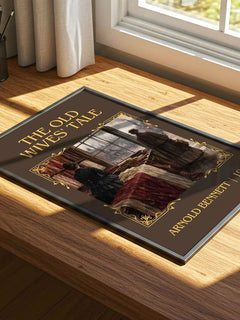 The Old Wives' Tale Classic Book Art Print by Arnold Bennett – print on a sunlit desk