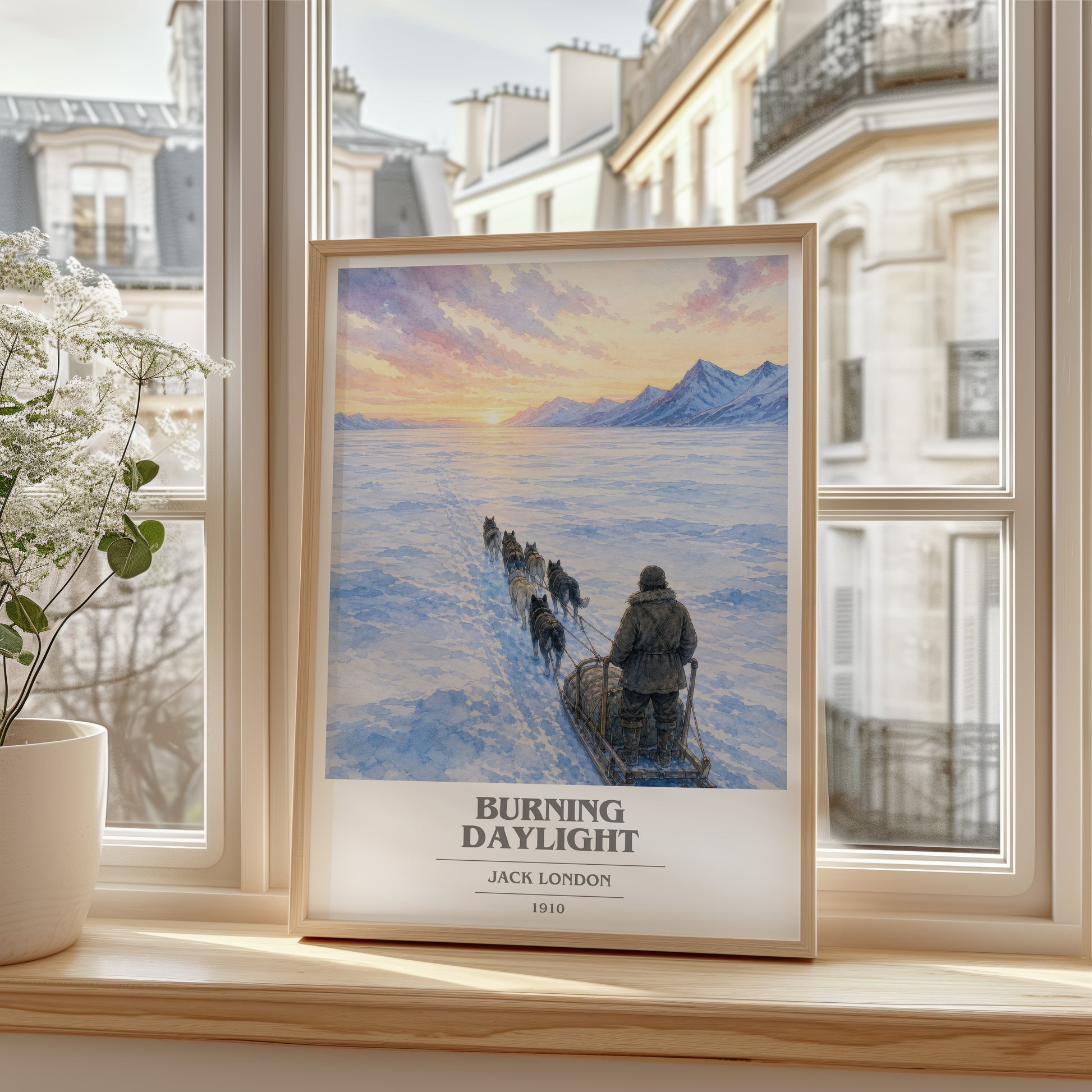 Burning Daylight book cover poster colour and style options – Jack London book art