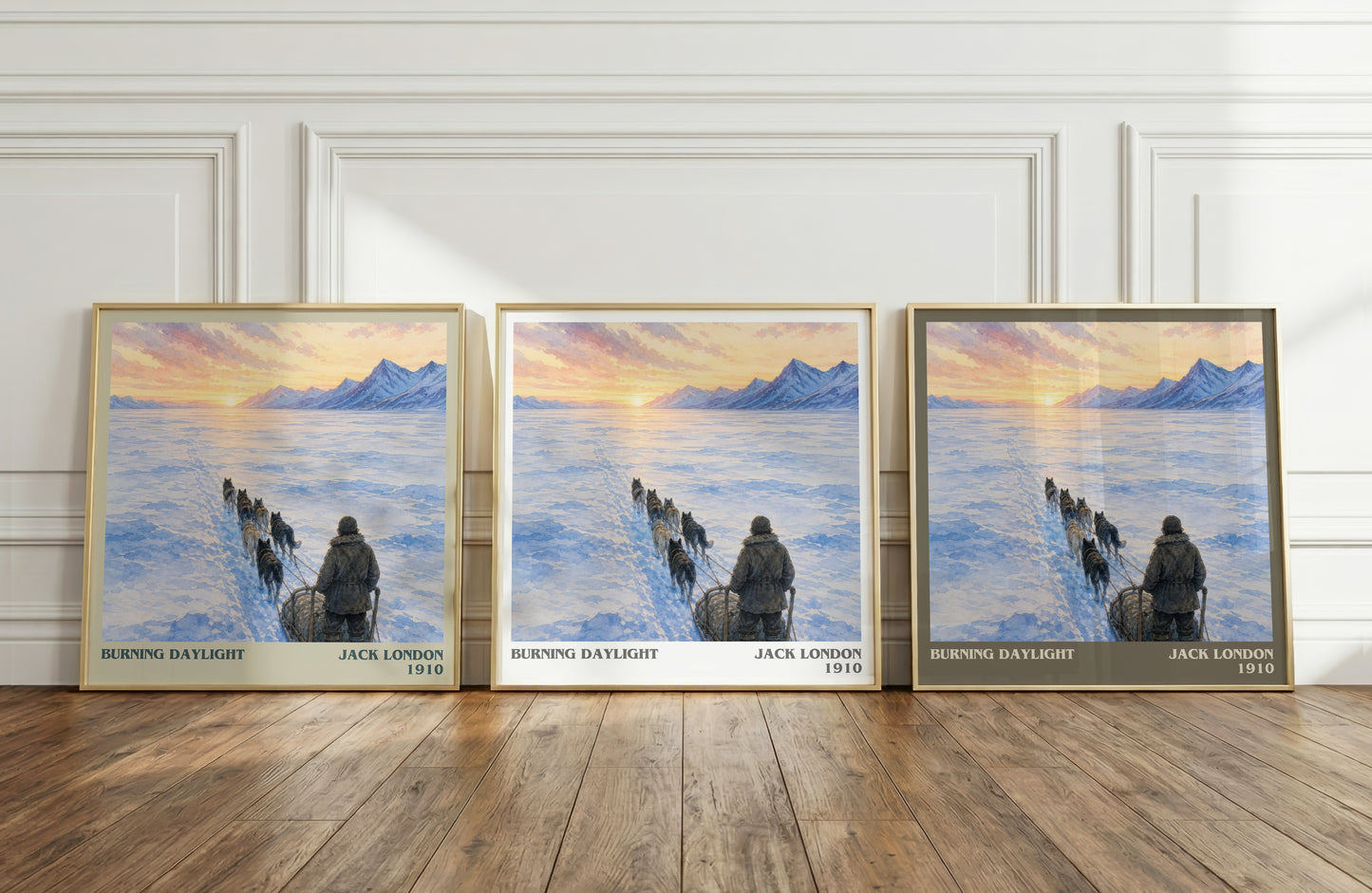 Burning Daylight literary art print colour and style options – Jack London book art