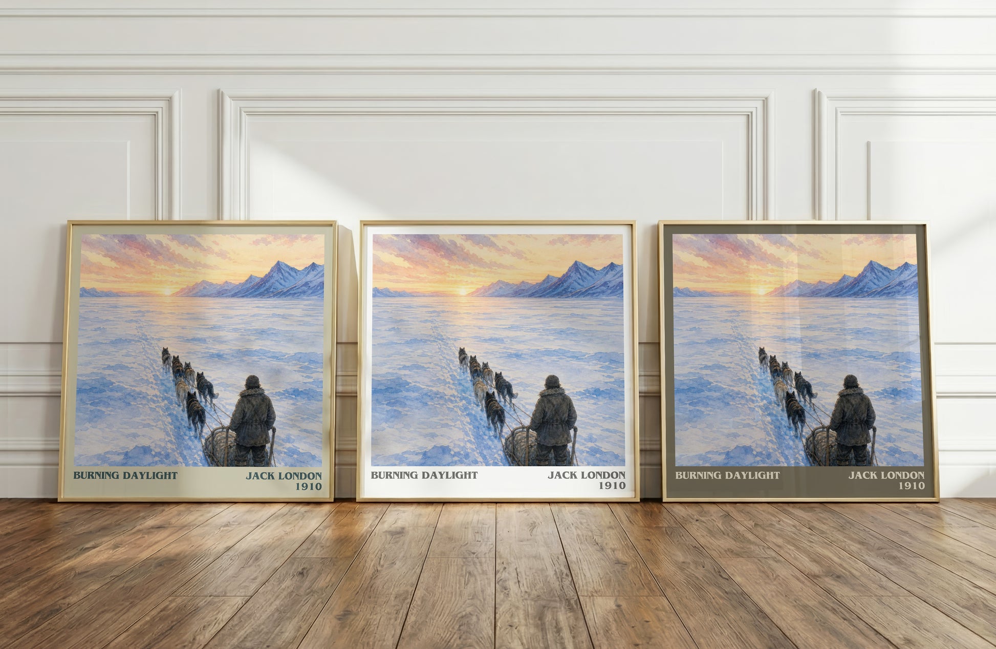 Burning Daylight literary art print colour and style options – Jack London book art
