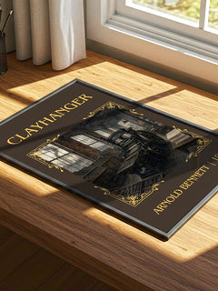 Clayhanger Classic Book Art Print by Arnold Bennett – print on a sunlit desk