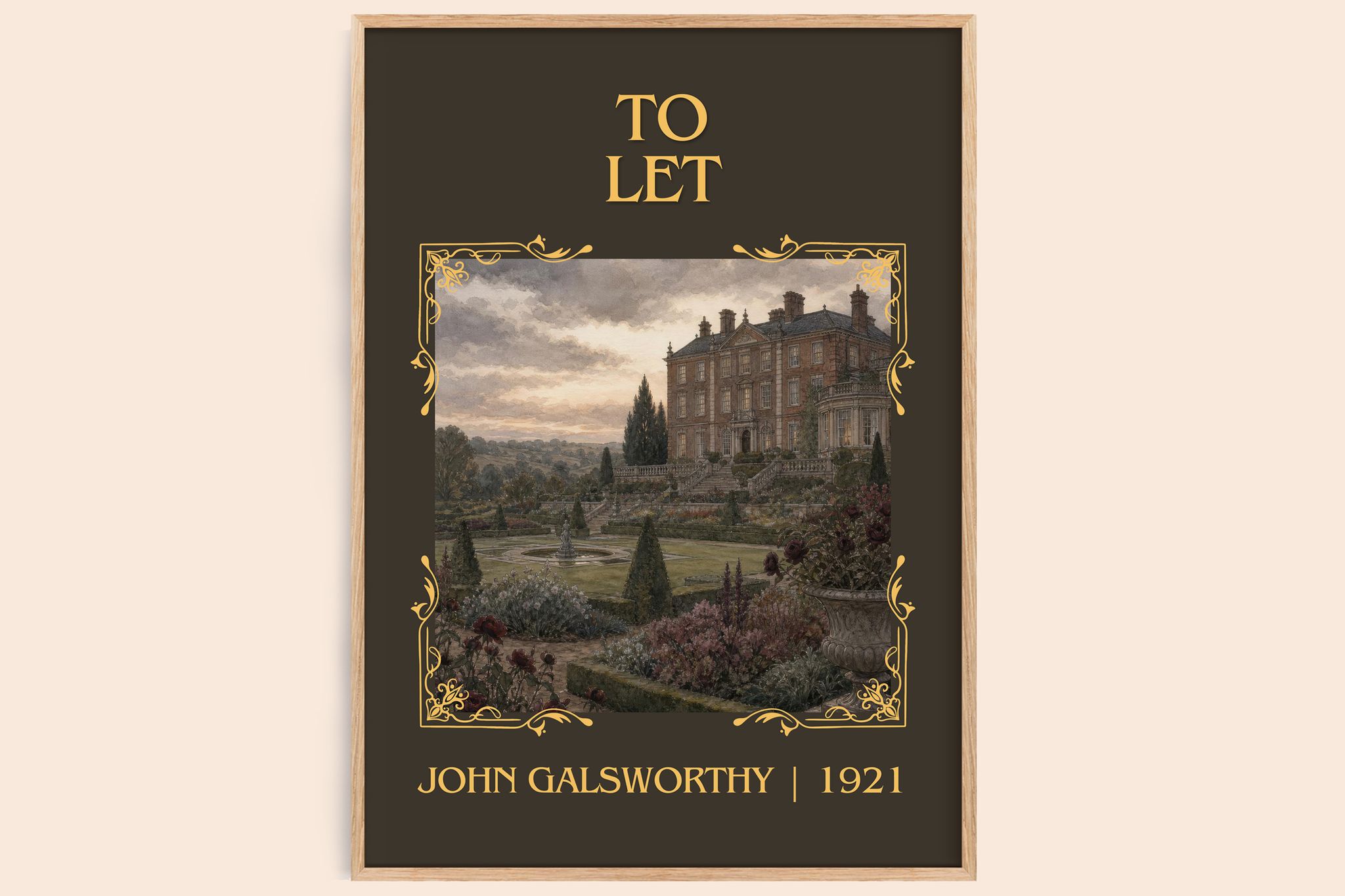 To Let Classic Book Art Print by John Galsworthy
