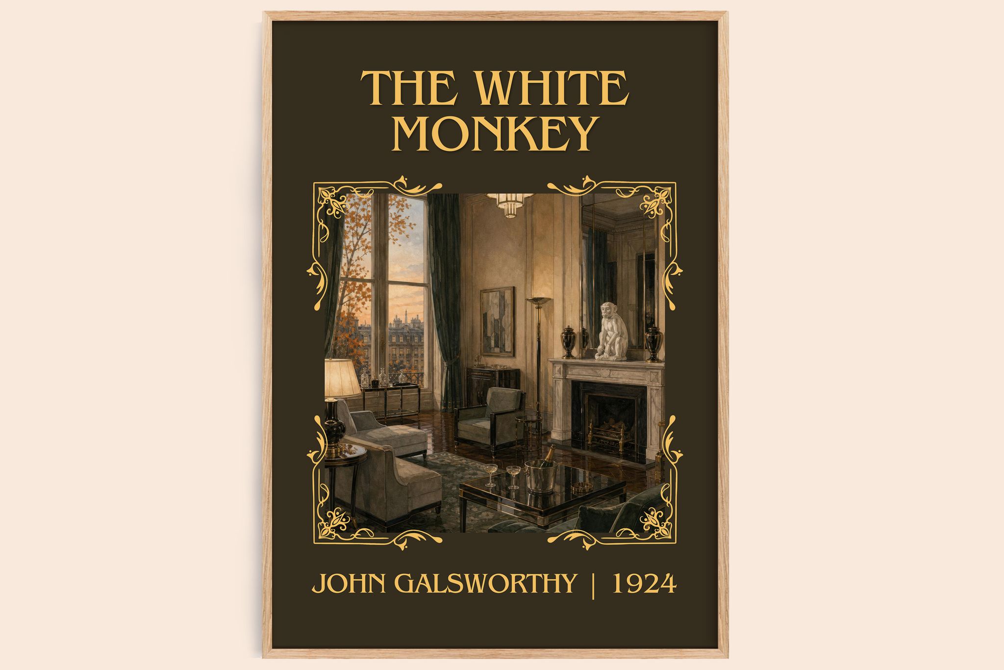 The White Monkey Classic Book Art Print by John Galsworthy
