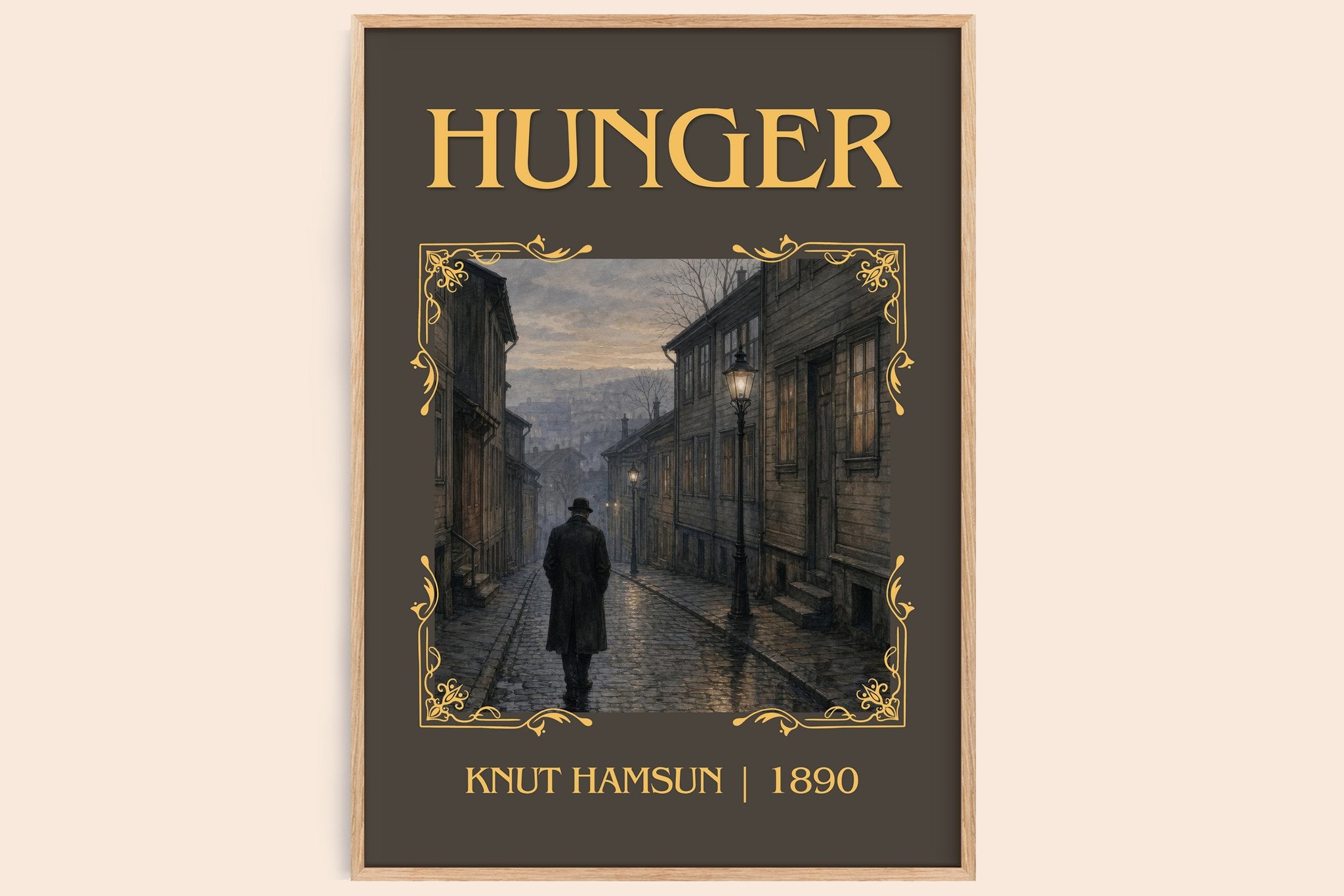 Hunger Classic Book Art Print by Knut Hamsun