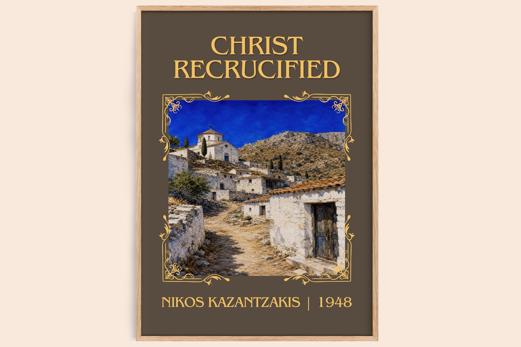 Christ Recrucified Classic Book Art Print by Nikos Kazantzakis
