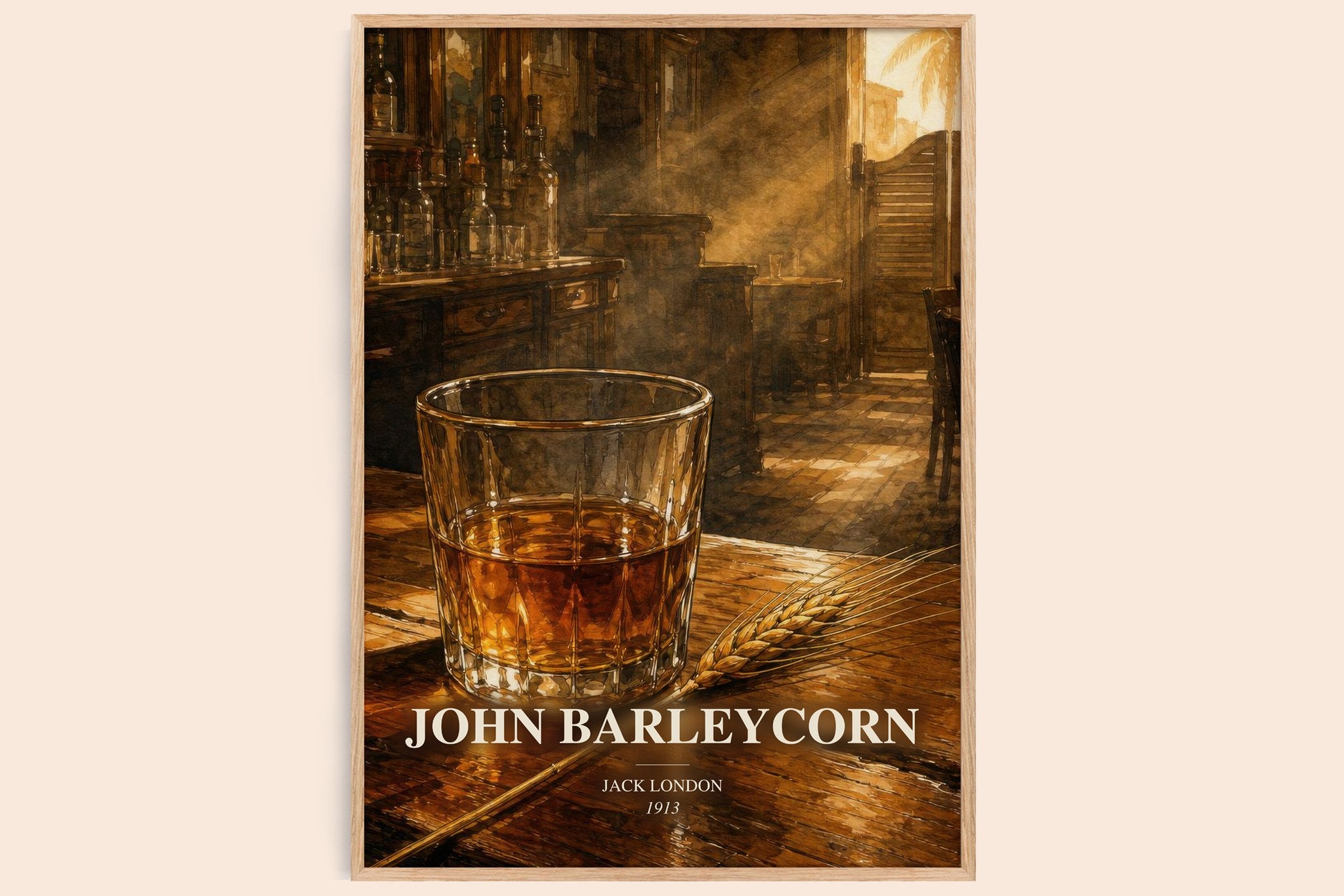 John Barleycorn Book Watercolour Illustration by Jack London