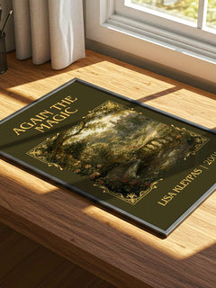 Again the Magic Classic Book Art Print by Lisa Kleypas – print on a sunlit desk