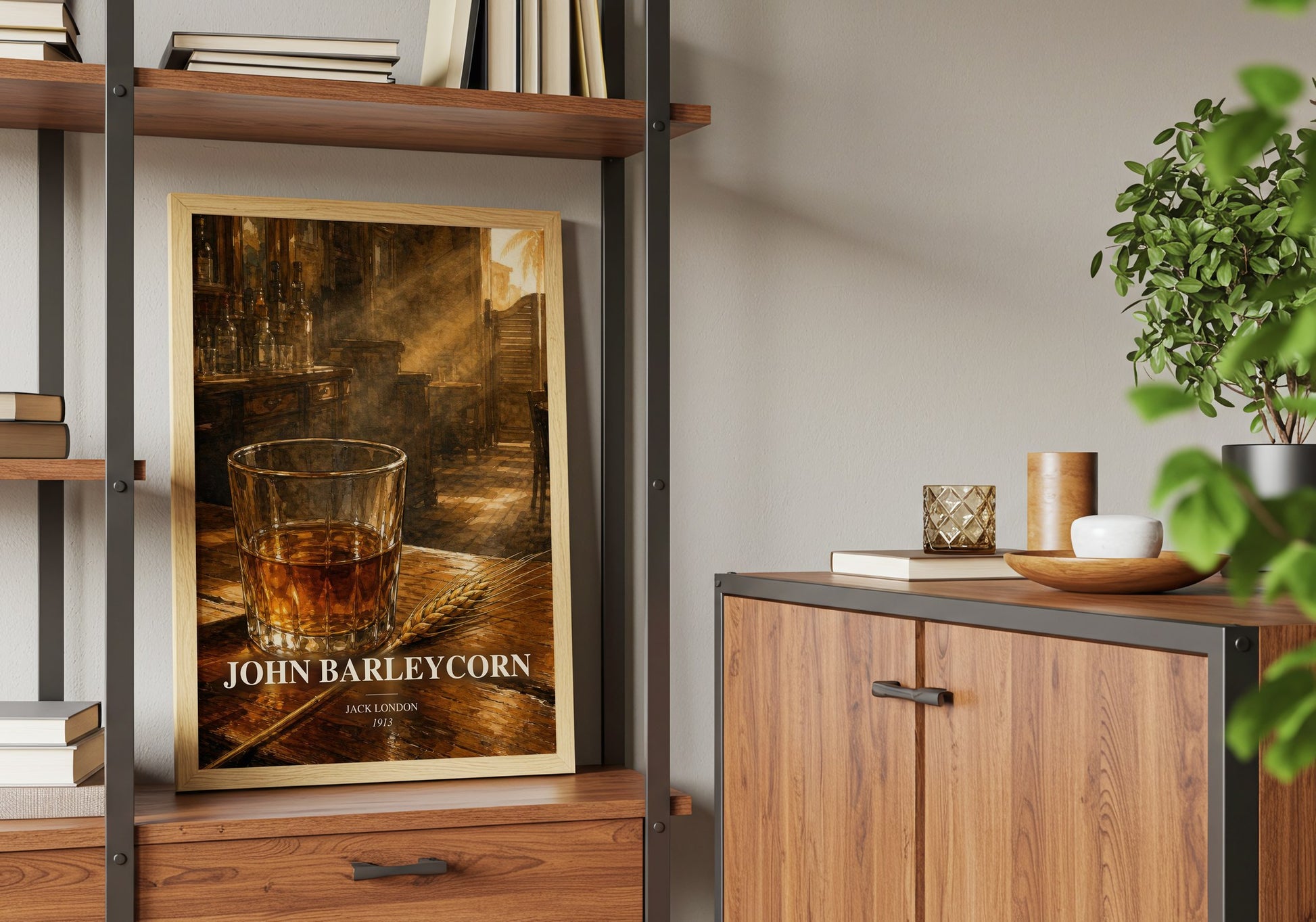John Barleycorn book watercolour illustration paper finish options – matte satin gloss