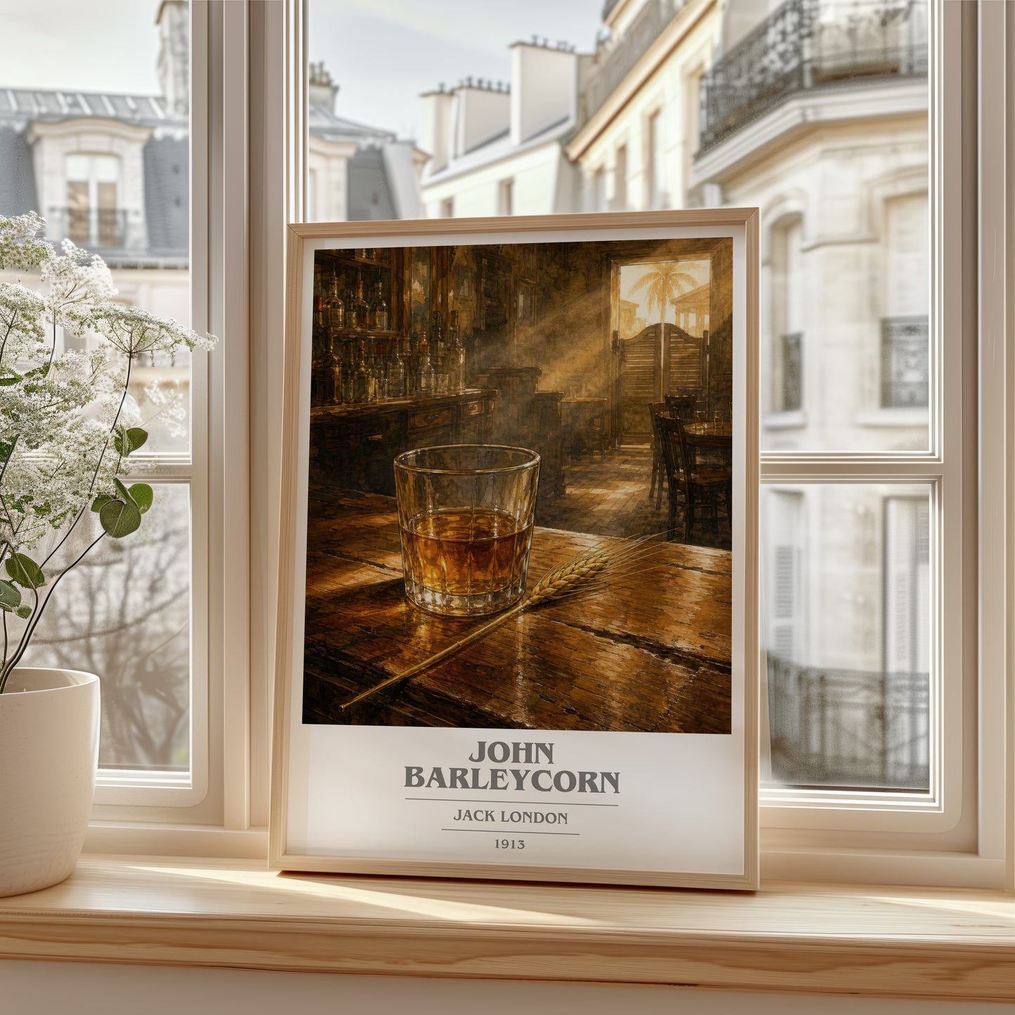 John Barleycorn book cover poster colour and style options – Jack London book art