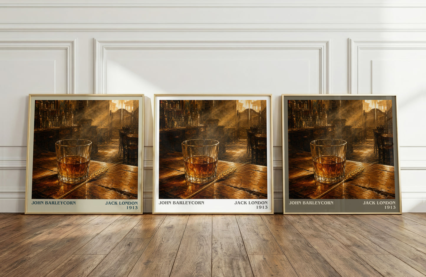John Barleycorn literary art print colour and style options – Jack London book art