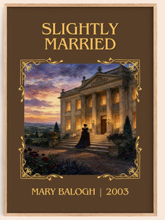 Slightly Married Classic Book Art Print by Mary Balogh – book poster