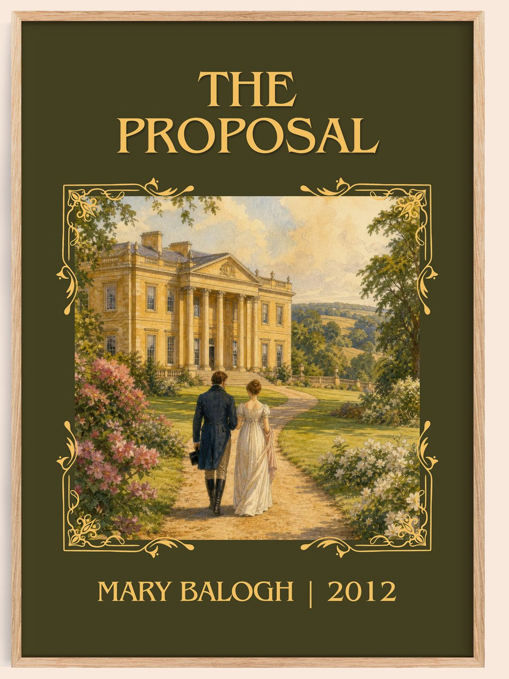 The Proposal Classic Book Art Print by Mary Balogh – book poster