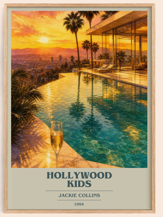 Hollywood Kids Book Cover Poster by Jackie Collins