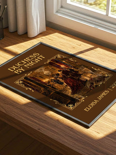 Duchess by Night Classic Book Art Print by Eloisa James – print on a sunlit desk
