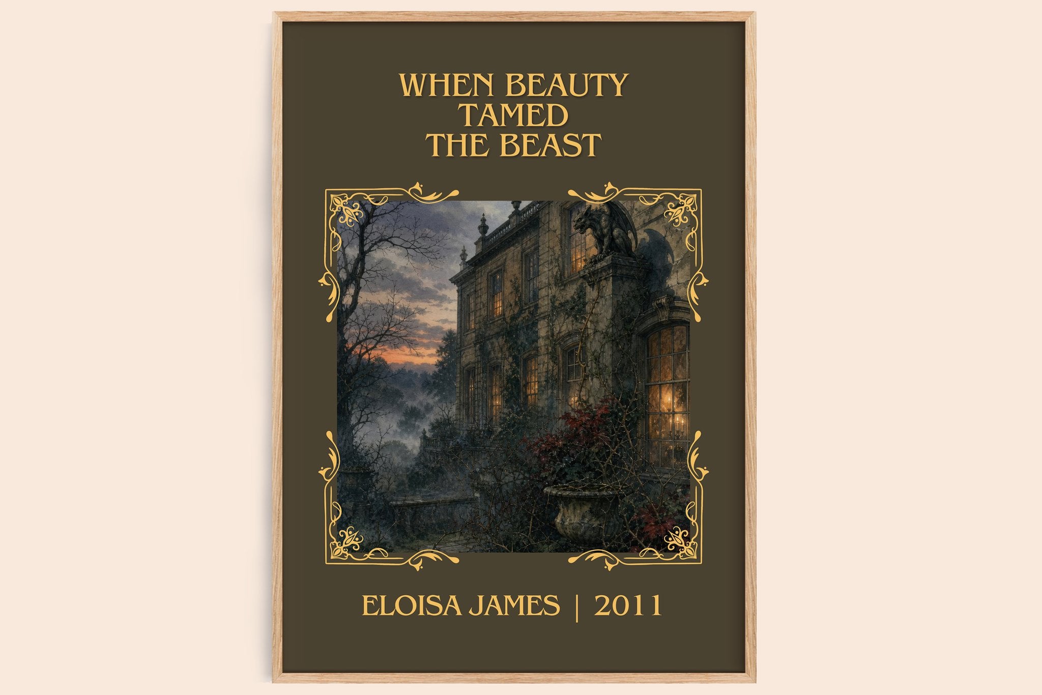 When Beauty Tamed the Beast Classic Book Art Print by Eloisa James