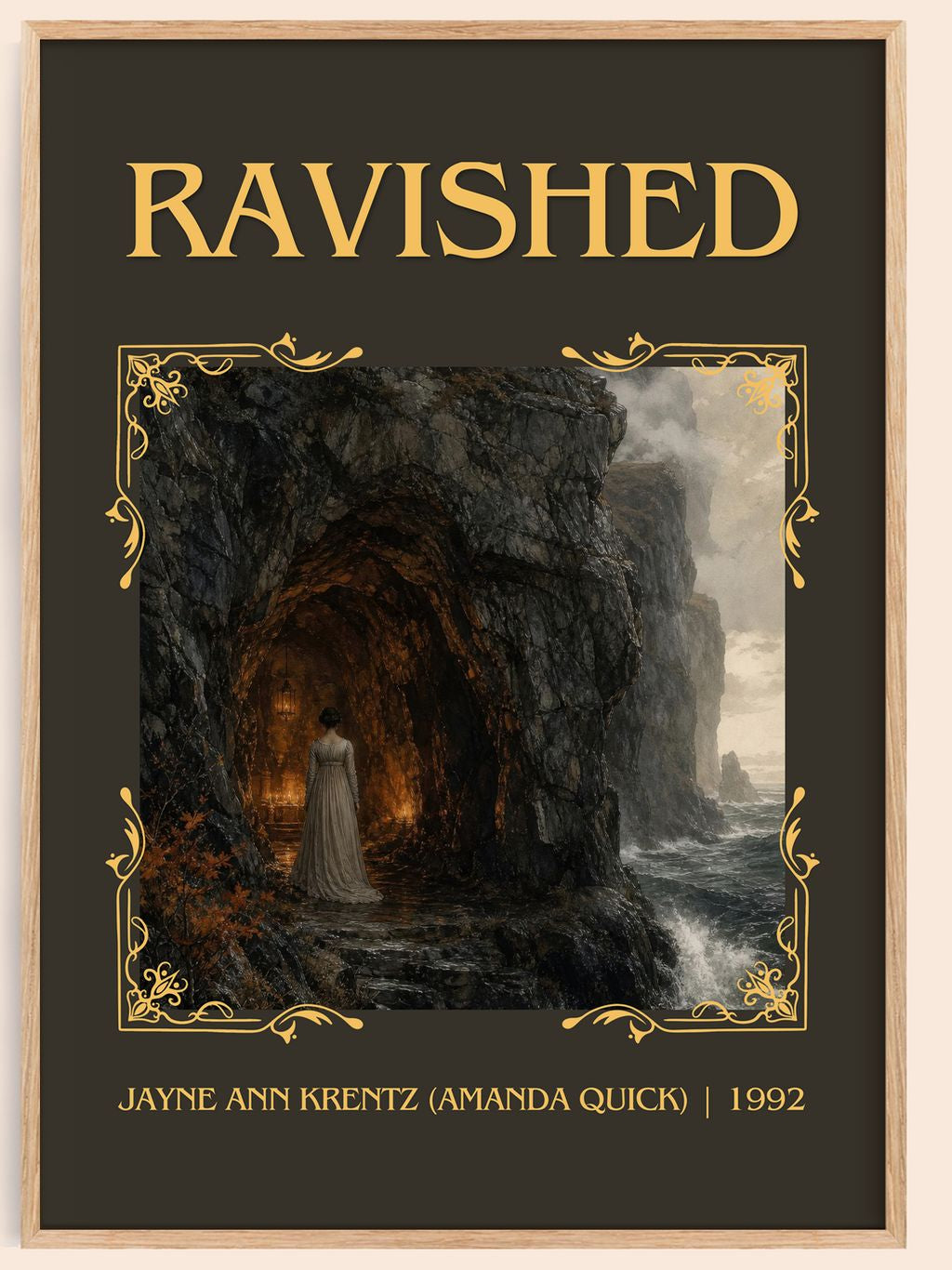 Ravished Classic Book Art Print by Jayne Ann Krentz (Amanda Quick) – book poster