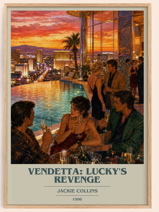 Vendetta: Lucky'S Revenge Book Cover Poster by Jackie Collins