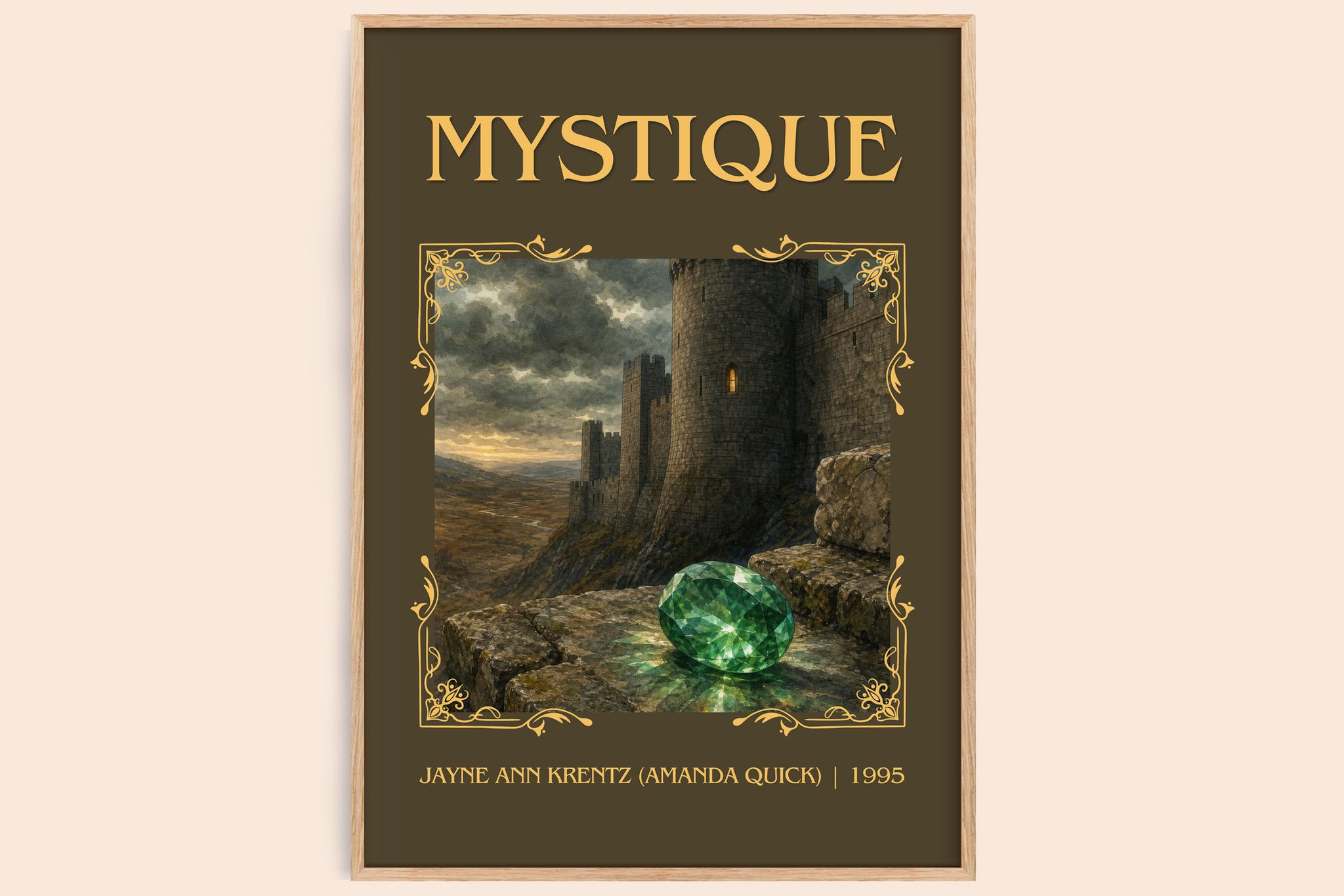 Mystique Classic Book Art Print by Jayne Ann Krentz (Amanda Quick)