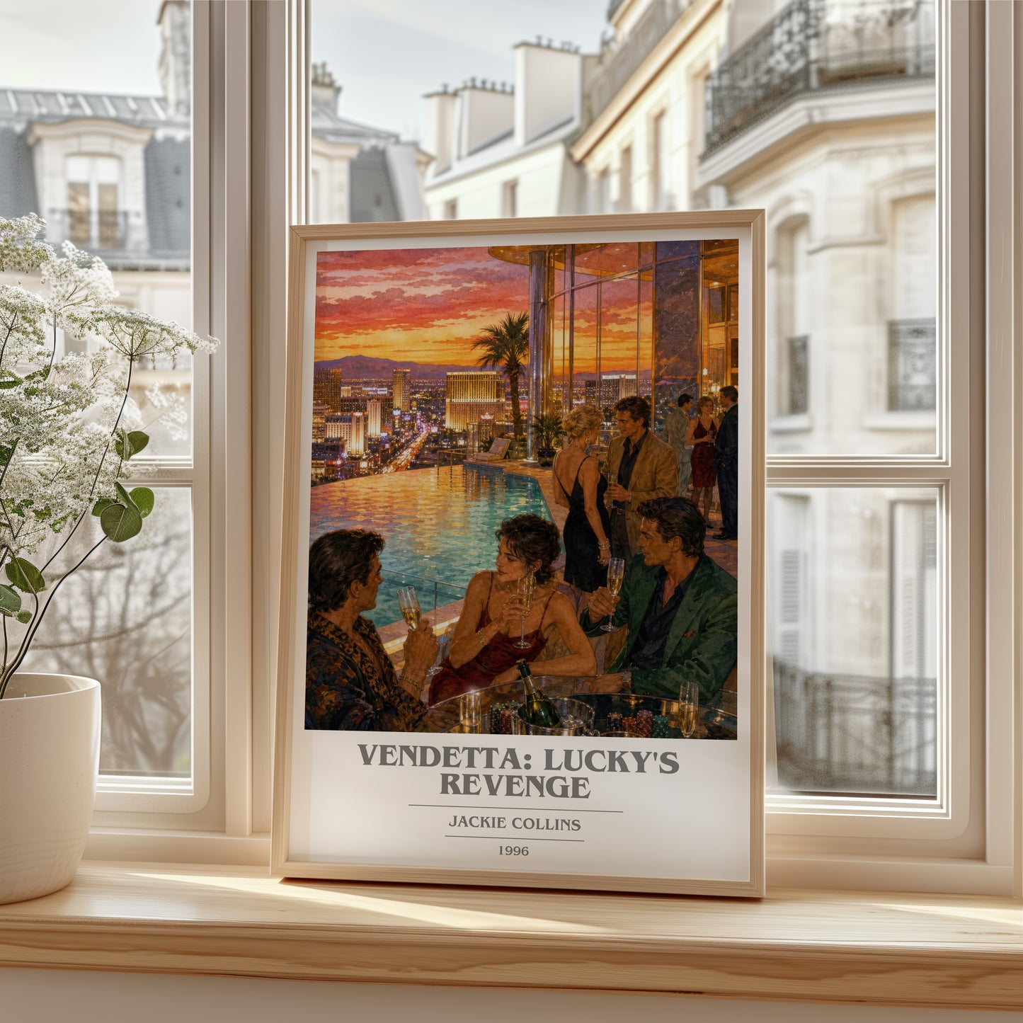 Vendetta: Lucky'S Revenge book cover poster colour and style options – Jackie Collins book art