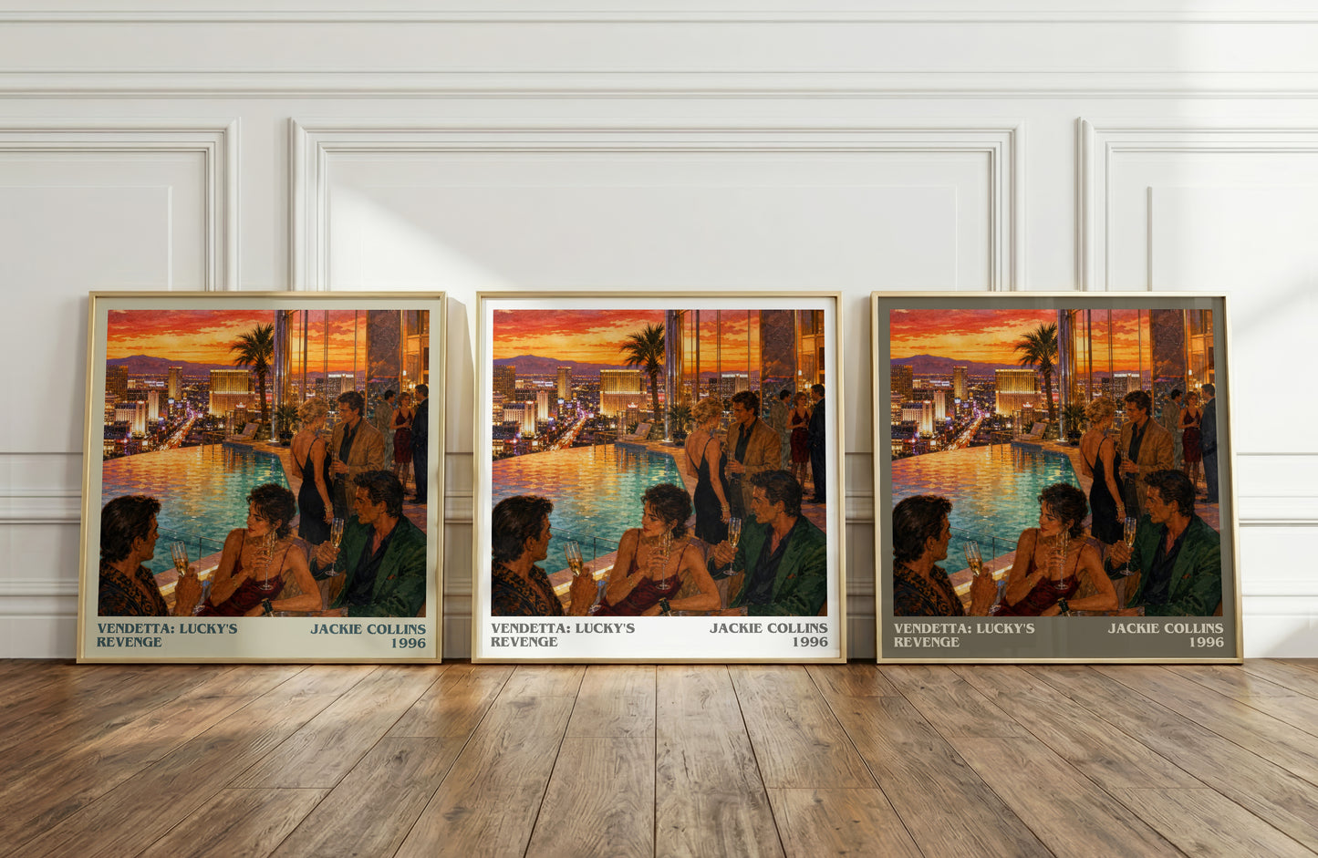 Vendetta: Lucky'S Revenge literary art print colour and style options – Jackie Collins book art