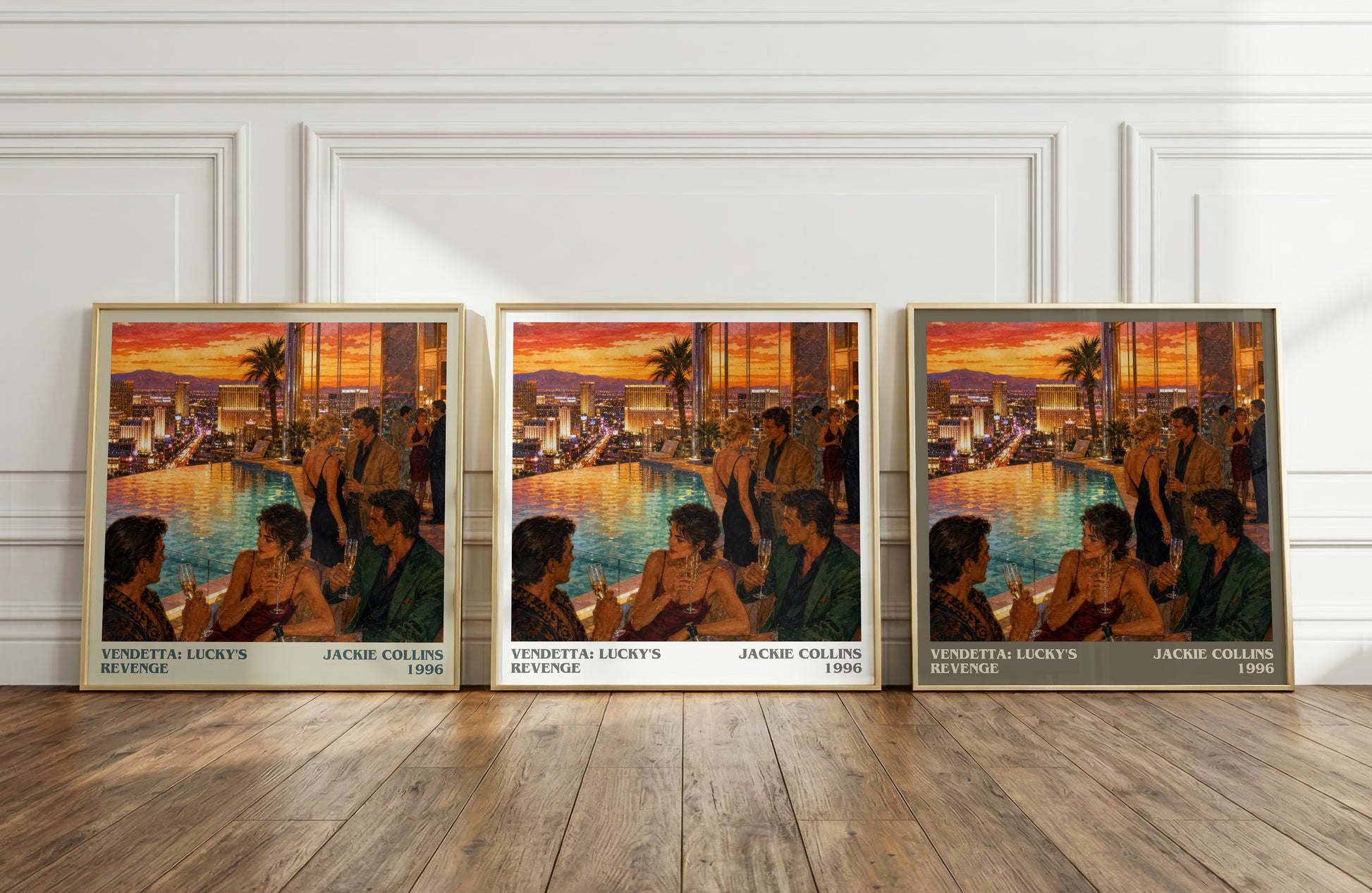 Vendetta: Lucky'S Revenge literary art print colour and style options – Jackie Collins book art