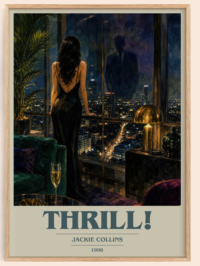 Thrill! Book Cover Poster by Jackie Collins
