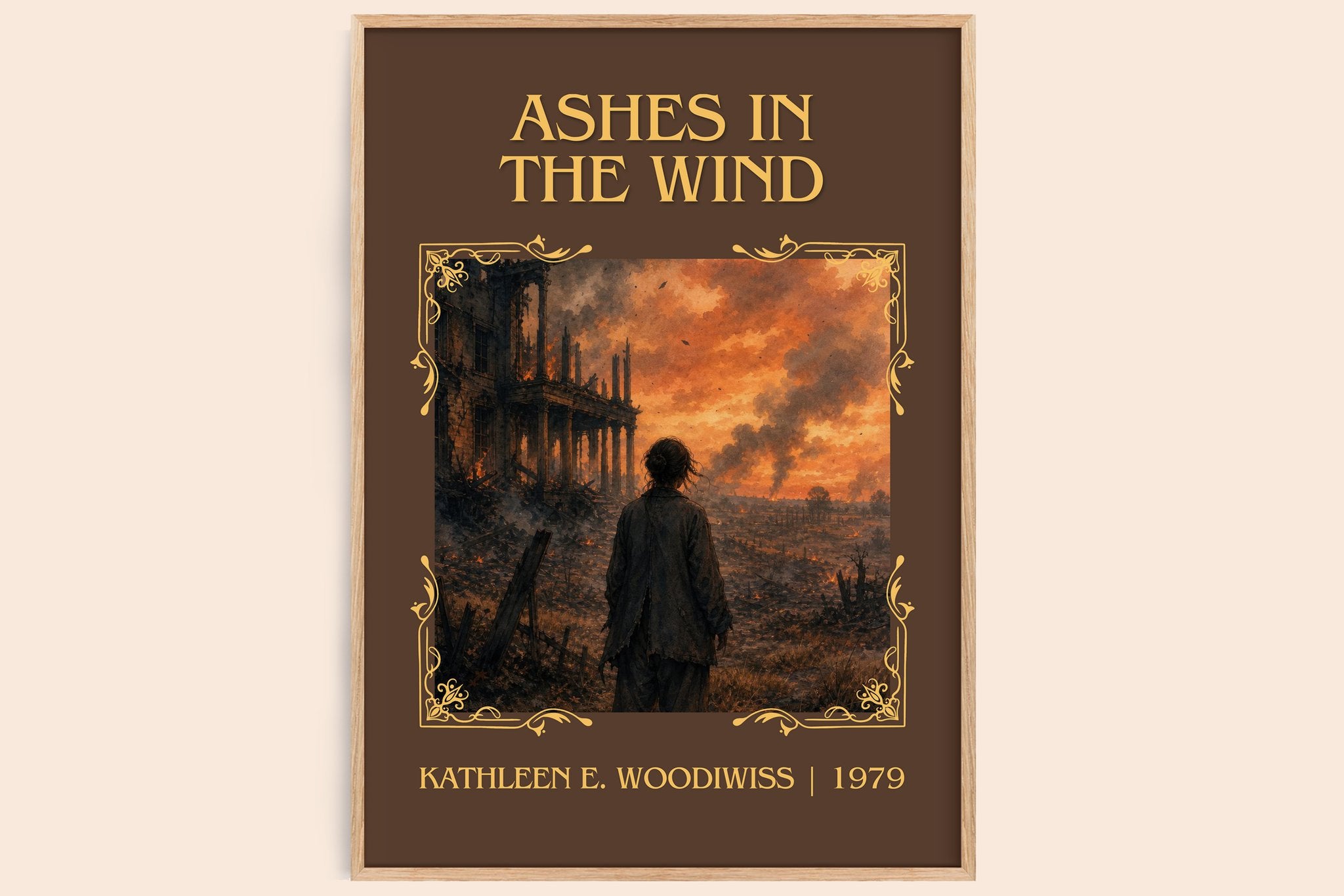 Ashes in the Wind Classic Book Art Print by Kathleen E. Woodiwiss