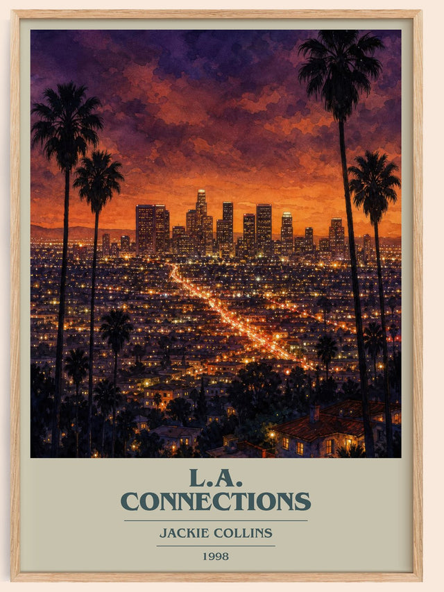 L.A. Connections Book Cover Poster by Jackie Collins