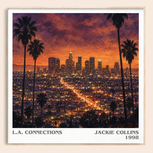 L.A. Connections Literary Art Print by Jackie Collins