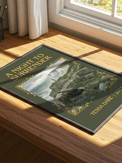 A Night to Surrender Classic Book Art Print by Tessa Dare – print on a sunlit desk