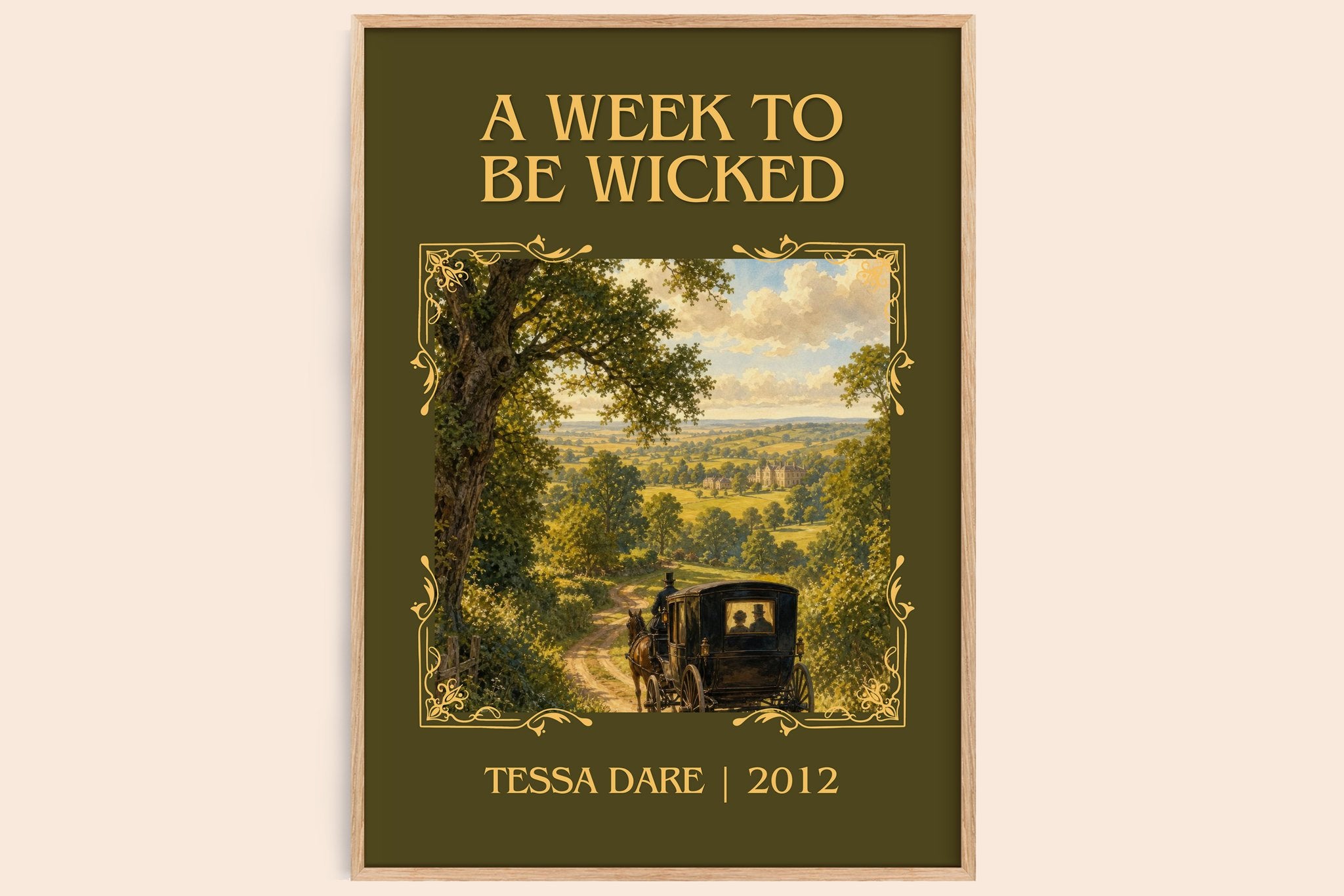 A Week to Be Wicked Classic Book Art Print by Tessa Dare