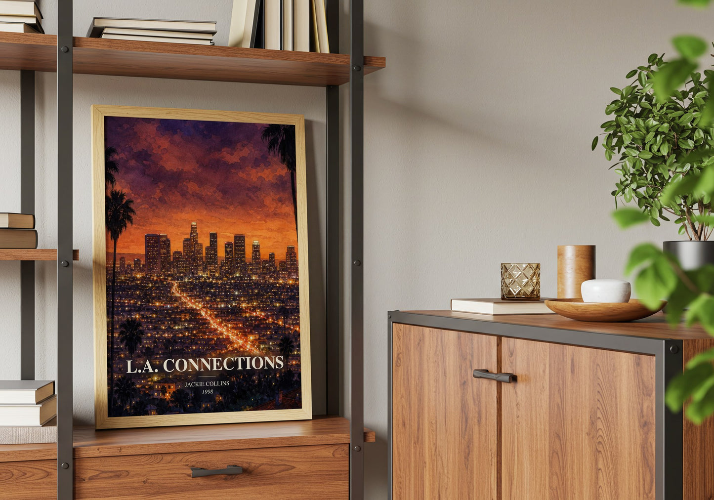 L.A. Connections book watercolour illustration paper finish options – matte satin gloss