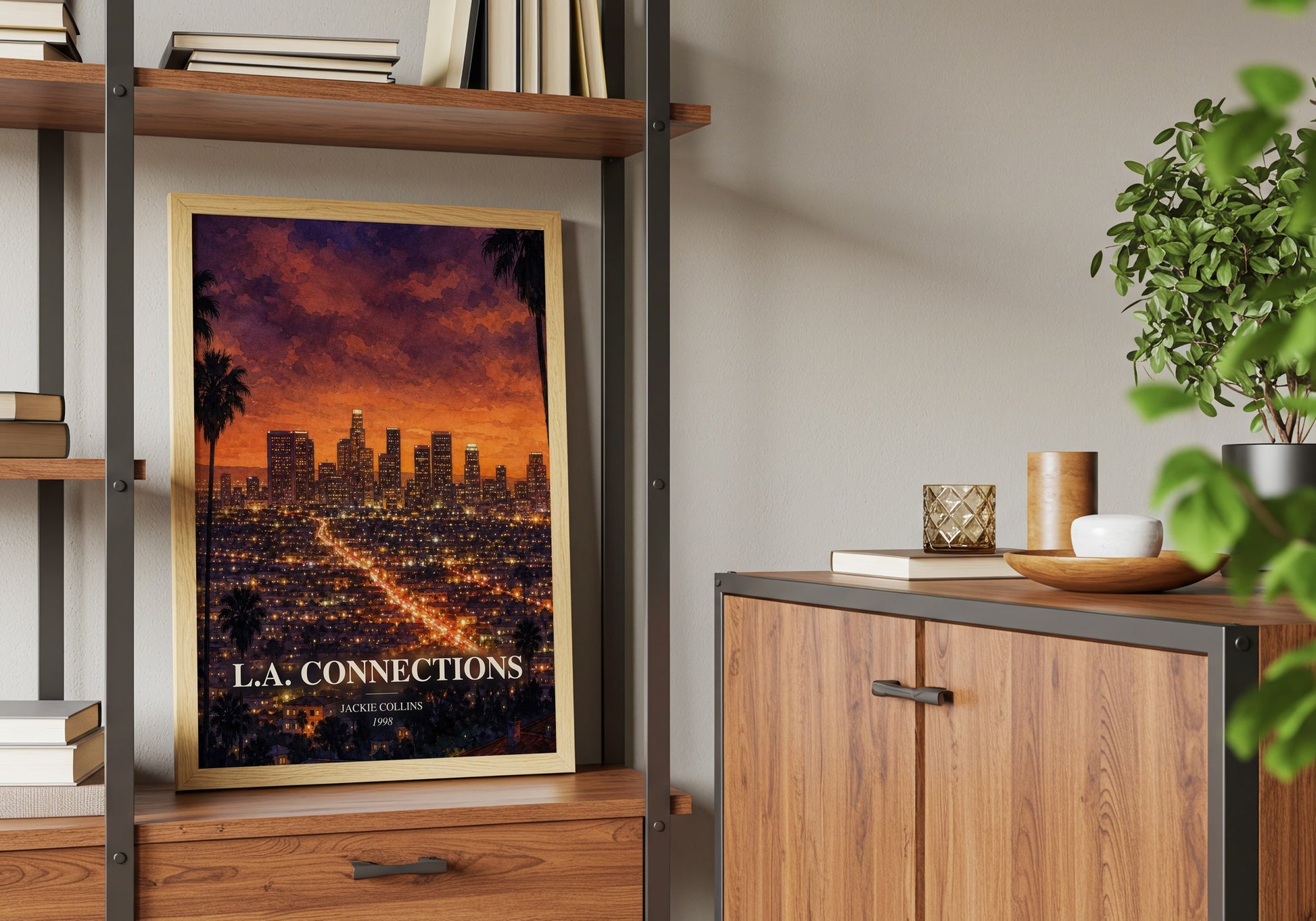 L.A. Connections book watercolour illustration paper finish options – matte satin gloss